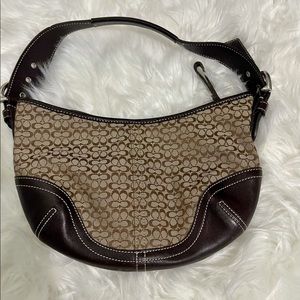 COPY - COACH SIGNATURE COLLECTION BROWN HOBO HANDBAG!